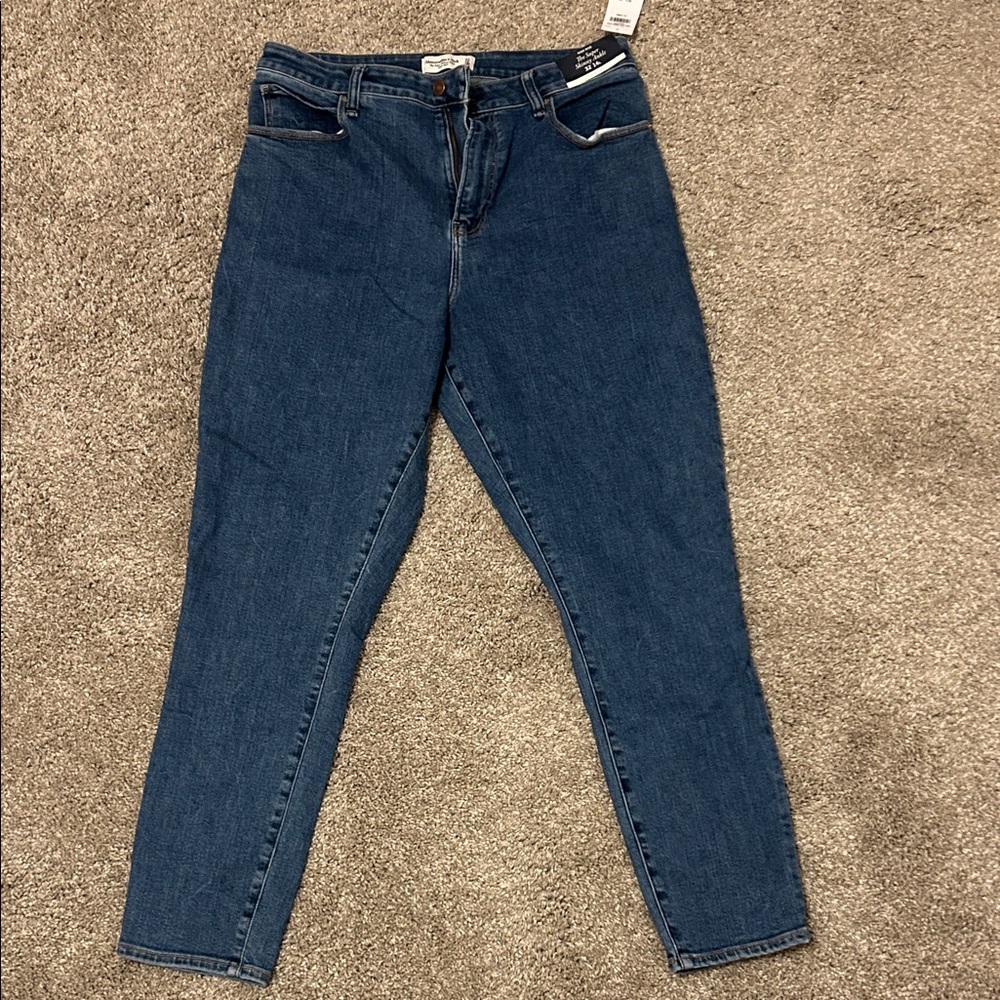 Abercrombie & Fitch Dark Blue Skinny Jeans